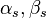 \alpha_s, \beta_s
