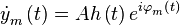 \dot{y}_{m}^{{}}\left( t \right)= Ah\left( t \right) e_{{}}^{i\varphi _{m}^{{}}\left( t \right)}